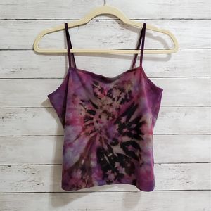 NWOT Reverse Tie Dye Cropped Cami